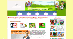 Desktop Screenshot of kolorowankionline.com