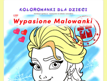 Tablet Screenshot of kolorowankionline.com